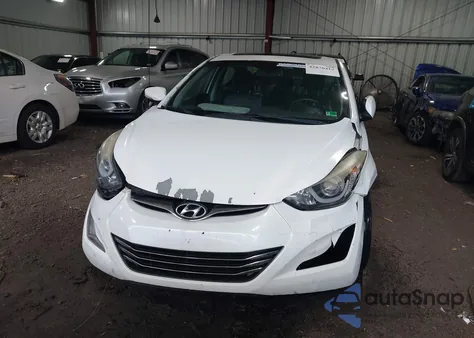 2016 Hyundai Elantra Limited from USA, damaged, VIN 5NPDH4AE0GH768568
